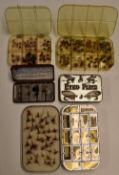 5x Various Early Fly Boxes - to include Richard Wheatley, 2x celluloid examples, The 