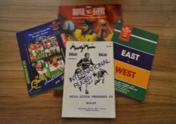 Scarce/less-familiar Welsh Rugby Programme Quartet: Nova Scotia President's XV v Wales 1989;