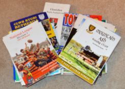 Rugby Club Programmes from South, West and North Wales (53): 12 Home issues from the Glamorgan