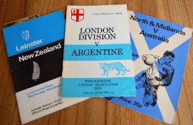 Tourists to the UK & Ireland Rugby Programme Selection: Leinster v NZ 1972, 54 pp with two press