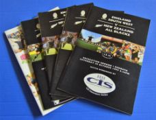 5x programmes from New Zealand Tour to England 1993: v South West, North (x 2), Emerging Players and