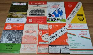 9x Tourists in Wales Rugby programmes: Aberavon v San Isidro, Argentina 1969; Llanelli v Tonga 1974,
