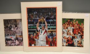 2003 Rugby World Cup, England Winners, Mounted Pictures (3): Large colourful images of Martin