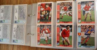 Rugby Trade Card Collection, much autographed: Magnificent packed album of Rugby Trade Cards, all in
