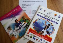 Rugby Programmes: Large glossy interesting issues for the Under 18s European Championship 2011 in