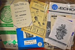 Collection of British Club friendly match programmes to include Sunderland v Benfica 1963, v