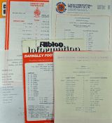 Wolverhampton Wanderers Youth away match programmes to include 1981/82 Derby County (Midland final),