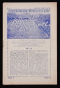 1950/1951 Shrewsbury Town (1st league season) v Bradford Park Avenue match programme 31 March