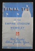 1935 FA Cup Final match programme Sheffield Wednesday v West Bromwich Albion 27 April 1935 at