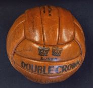 1956/1957 Manchester Utd 'The Busby Babes' Signed Football - (Stuart Sturridge super double crown)