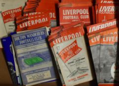 Collection of Liverpool match programmes to include homes 1962/1963 (20, some earlier), 1963/1964 (