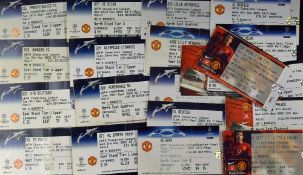 Collection of Manchester Utd home match tickets, all cup ties and 2000's, to include Champions
