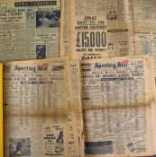 Wolverhampton Wanderers Sporting Star bound newspapers for football seasons 1953, 1954, 1955