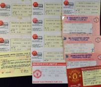 Manchester Utd home match tickets to include 1983/1984 Barcelona (ECWC) x 2, Juventus (ECWC-s/f),