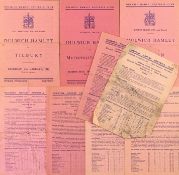 1947/1948 Dulwich Hamlet match programmes v Tilbury (FA Amateur Cup), Metropolitan Police (