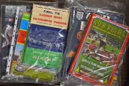 Collection of FA Cup Final match programmes 1960 x 2, 1962, 1967-1969, 1974, 1982 x 2, 1983-1985,