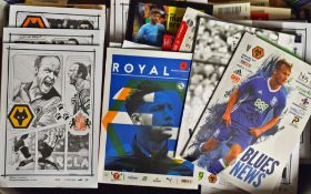 Wolverhampton Wanderers match programmes for seasons 2016/2017 with some from 2017/2018, both