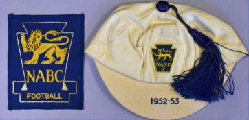 1952/53 National Association of Boys' Clubs International Football Cap and Blazer Badge belonging to