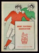 1978/1979 Army Football Association match programme dated 6 December 1978 at Catterick, The Army v