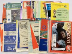 Selection of County Cup Football Programmes includes Shrewsbury Town v Wellington 1968, 1969