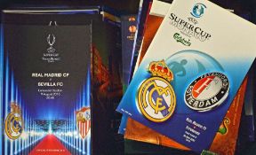 Collection of European final match programmes from 1970's also includes some World Cup and World
