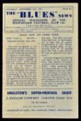 1944/1945 War League South football programme Birmingham City v Port Vale 2 September 1944 at St.