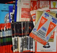 Selection of Manchester Utd football programmes to include 1968 European Cup Final; 1967/1968 v Real