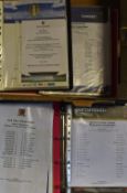 Portsmouth FC modern team sheets/programmes plus menus, covers home/aways, friendlies plus FA Cup