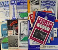 1958/1959 Wolverhampton Wanderers Championship season match programmes including homes (23), v