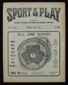 1904/1905 Aston Villa v Manchester City + Small Heath reserves v Shrewsbury Town football