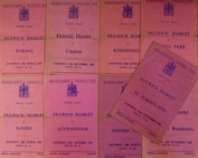 1948/1944 Dulwich Hamlet home match programmes v Woking, Wycombe Wanderers, Tufnell Park, St. Albans