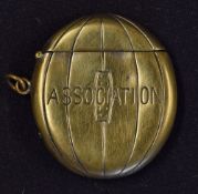 Early Football Vesta Case having football design with Association on both sides