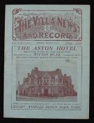 1927/1928 Aston Villa v Everton match programme 10 December 1927. Good.