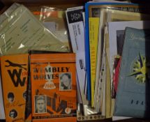 Collection of Wolverhampton Wanderers related paperwork to include autographed items, souvenir