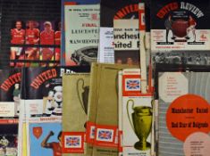 Manchester Utd programme selection including homes v 1957/1958 Red Star Belgrade, 1958/1959 Leeds