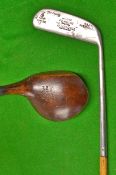 Oke Fulwell GC Giraffe putter and driver (2) - with an extremely long 7.5