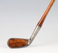 Spalding Bros Patent Cran cleek iron c.1897 - the wooden face insert retained by 2x screws, head