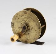 C1880s Eaton & Deller Maker, 6/7 Crooked Lane, London all brass crank wind winch, 2.75