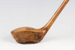 Randall Patent unusual claw spliced joint brassie - secured by a dowel through the face to the