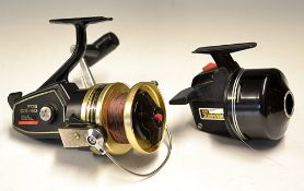 Abu and Ryobi spinning reels (2) - Abumatic 350 closed face button reel (VG) and Ryobi GX-40