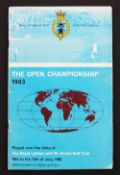 1963 Official Open Golf Championship programme - played at Royal Lytham and St Annes on 10th-12th