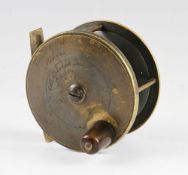 Interesting Eaton & Deller brass salmon reel - 3.25