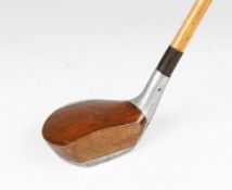 R.G Tyler patent combination wood and alloy socket head wood c.1928 - stamped TUG Tyler to the