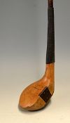 R Forgan St Andrews POWF golden persimmon bulger driver - central leather face insert - slim tapered