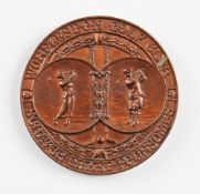 1923 Worplesdon Golf Club Scratch Mixed Foursomes Medal - engraved on the reverse 