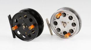 2 Centre Pin Reels: W.R. Products Chrome Speedia 4