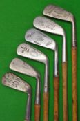 6x various irons: Burr Bilt 