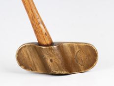 Anderson Edinburgh Crossed Line Patent brass centre shaft putter fitted with square shaft with