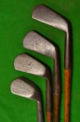 G. Nicoll Leven set of 4x smf irons made for 