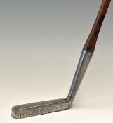 Winton Finesse shallow face rectangular elongated head putter with oval hosel fitted with a green